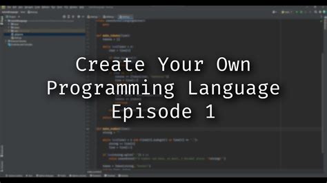 How to Create a Programming Language: Why Not Start with a Cup of Coffee?